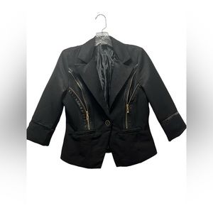 Dots. Black blazer Size M